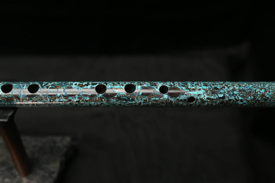 Low C Copper Flute #0109 in Ocean Glow
