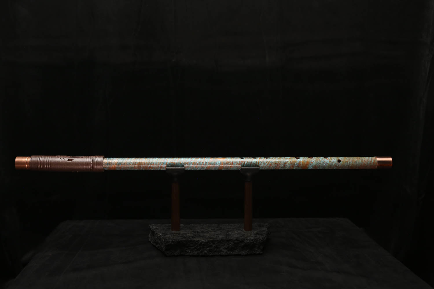 Low C Copper Flute #0110 in Ocean Helix