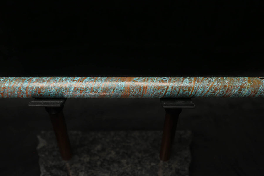Low C Copper Flute #0110 in Ocean Helix