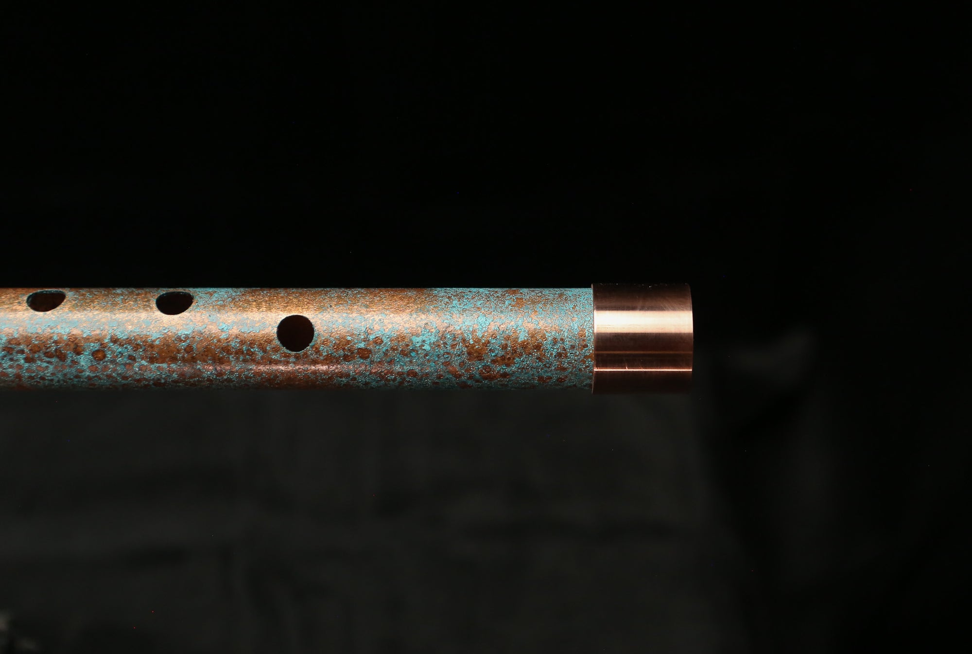 Low D Copper Flute #LDC0001 in Jeweled Relic