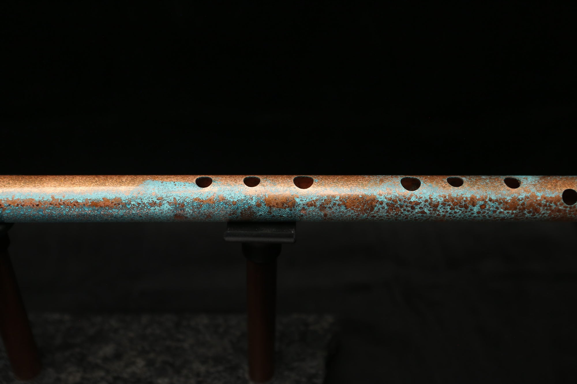 Low D Copper Flute #LDC0001 in Jeweled Relic