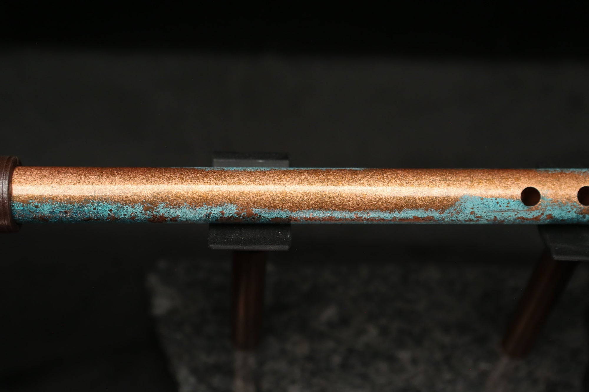 Low D Copper Flute #LDC0001 in Jeweled Relic