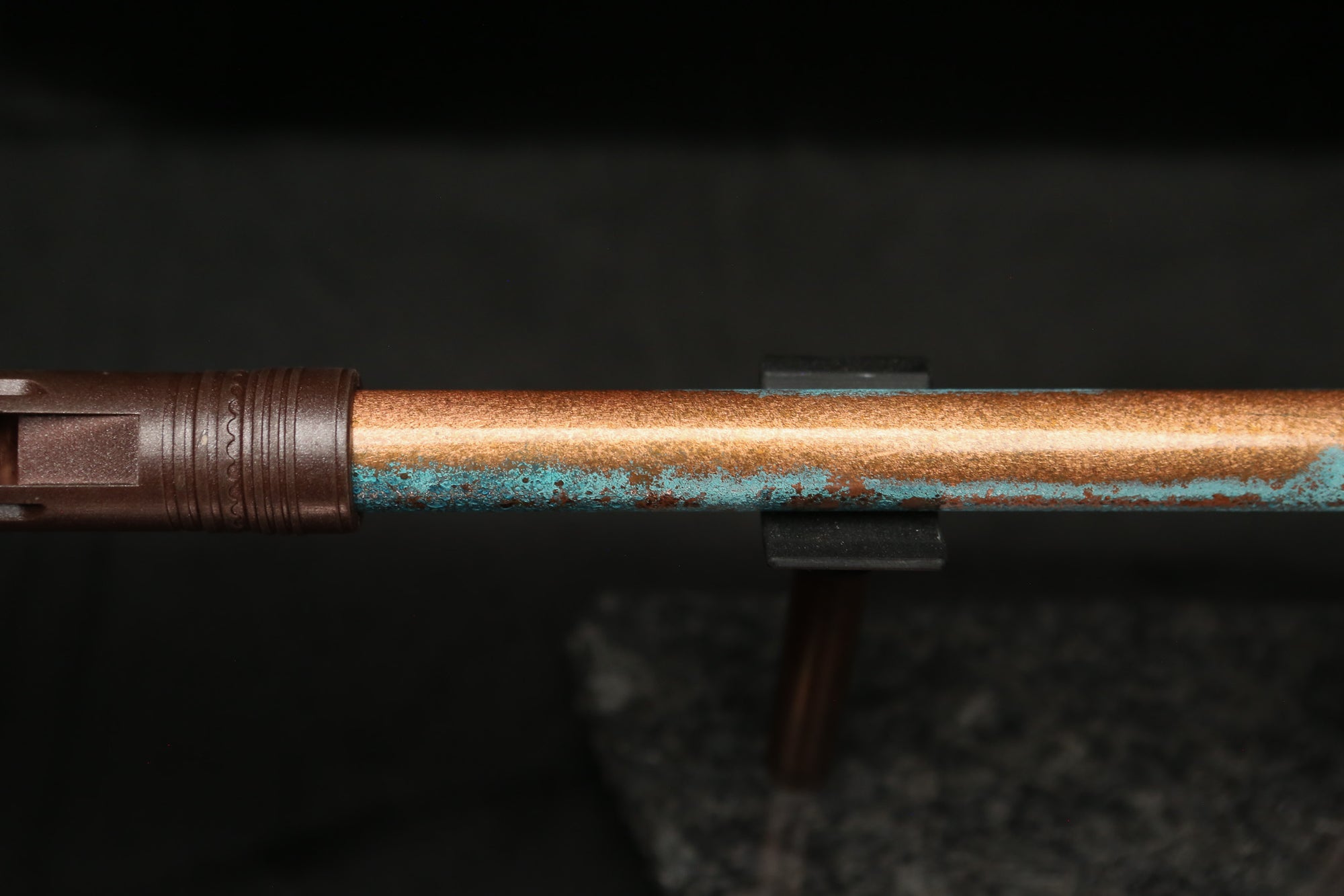 Low D Copper Flute #LDC0001 in Jeweled Relic