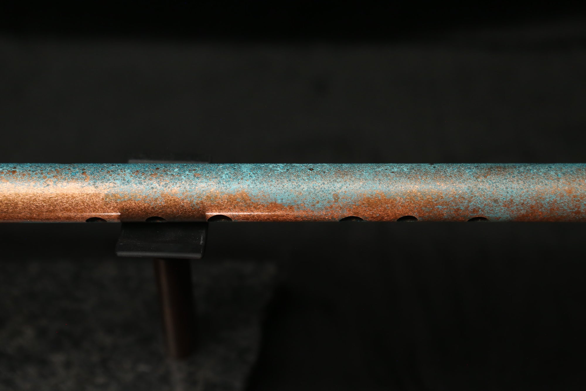 Low D Copper Flute #LDC0001 in Jeweled Relic