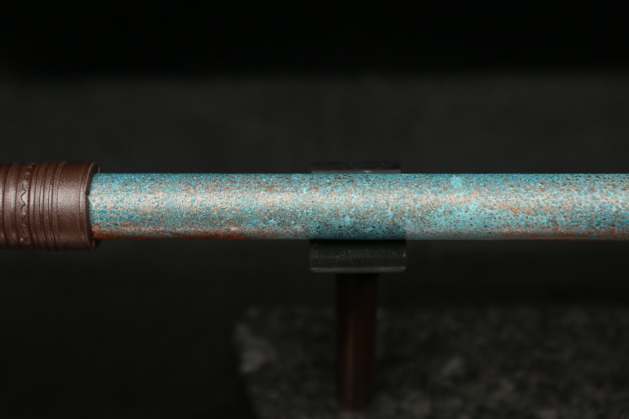 Low D Copper Flute #LDC0001 in Jeweled Relic