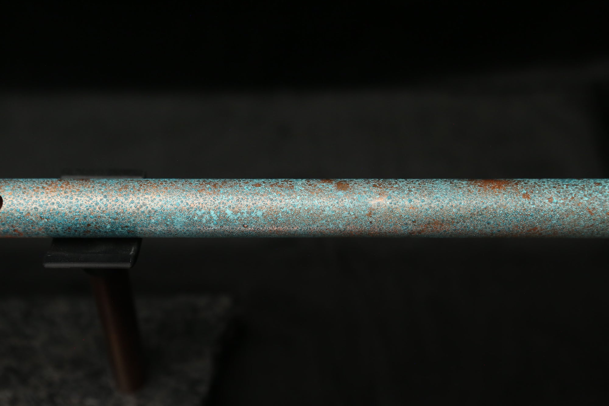 Low D Copper Flute #LDC0001 in Jeweled Relic