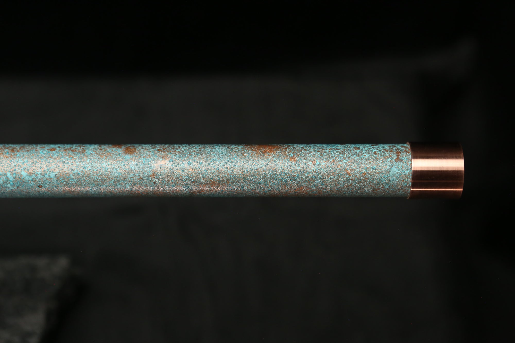 Low D Copper Flute #LDC0001 in Jeweled Relic