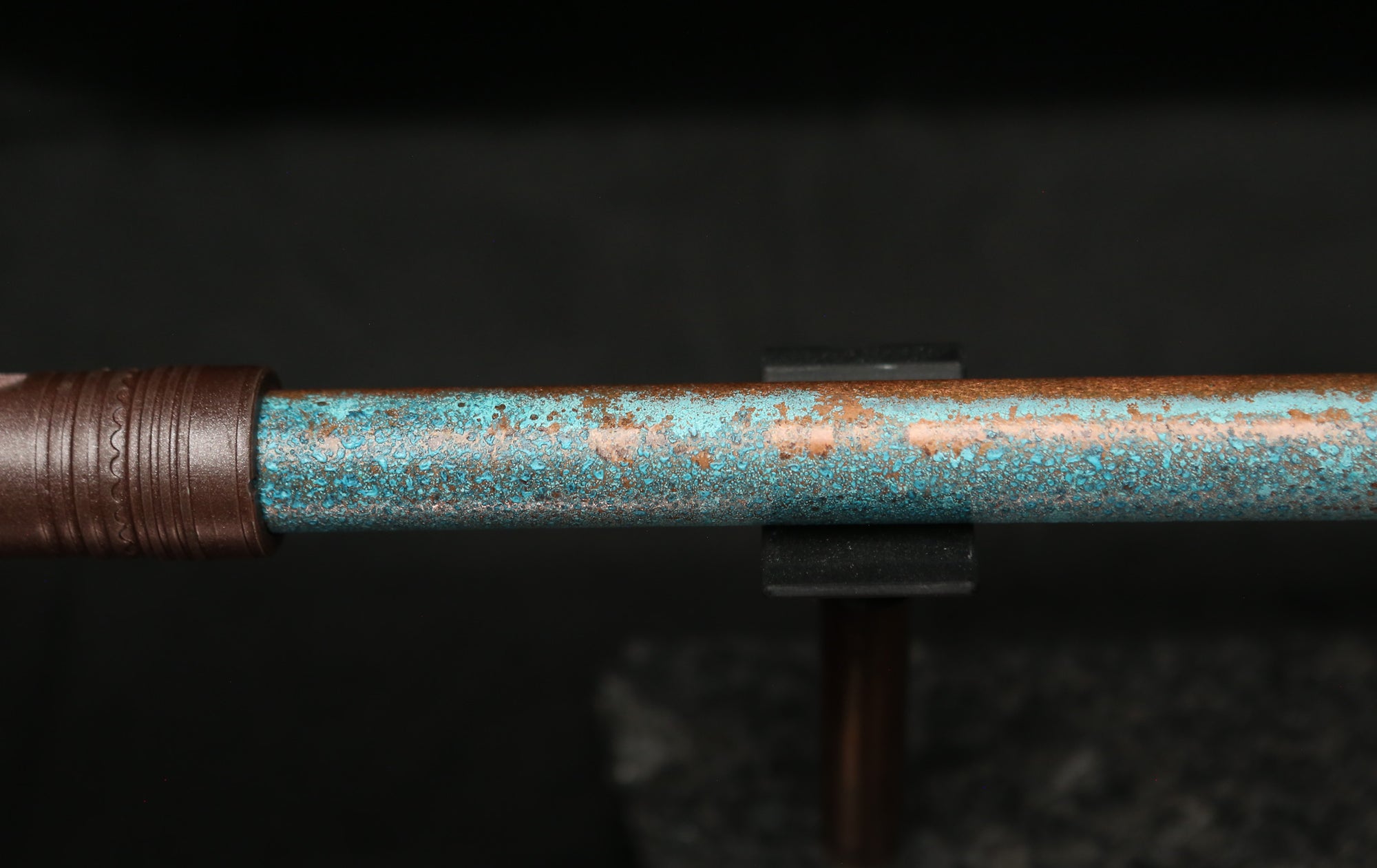 Low D Copper Flute #LDC0001 in Jeweled Relic