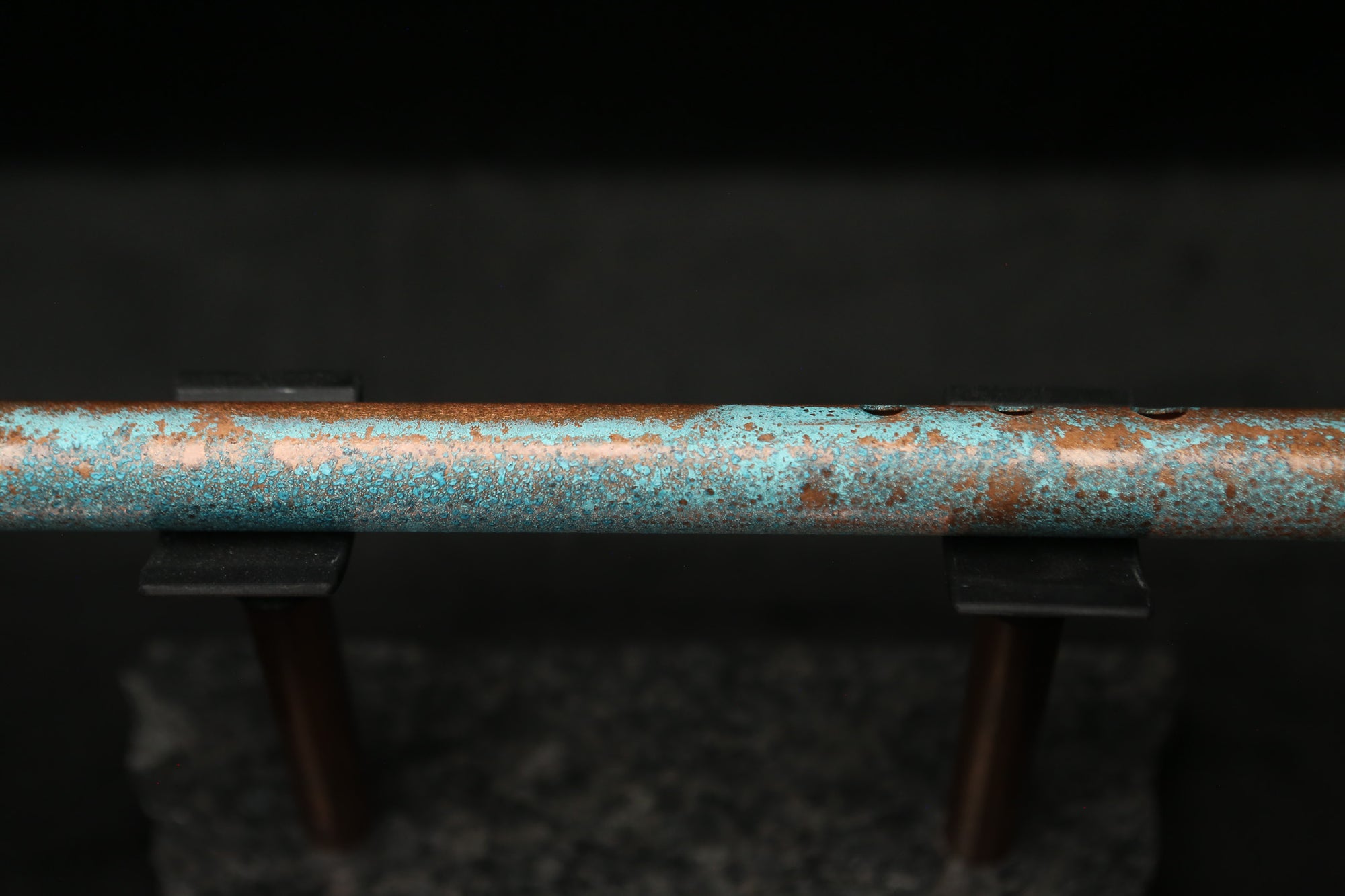 Low D Copper Flute #LDC0001 in Jeweled Relic