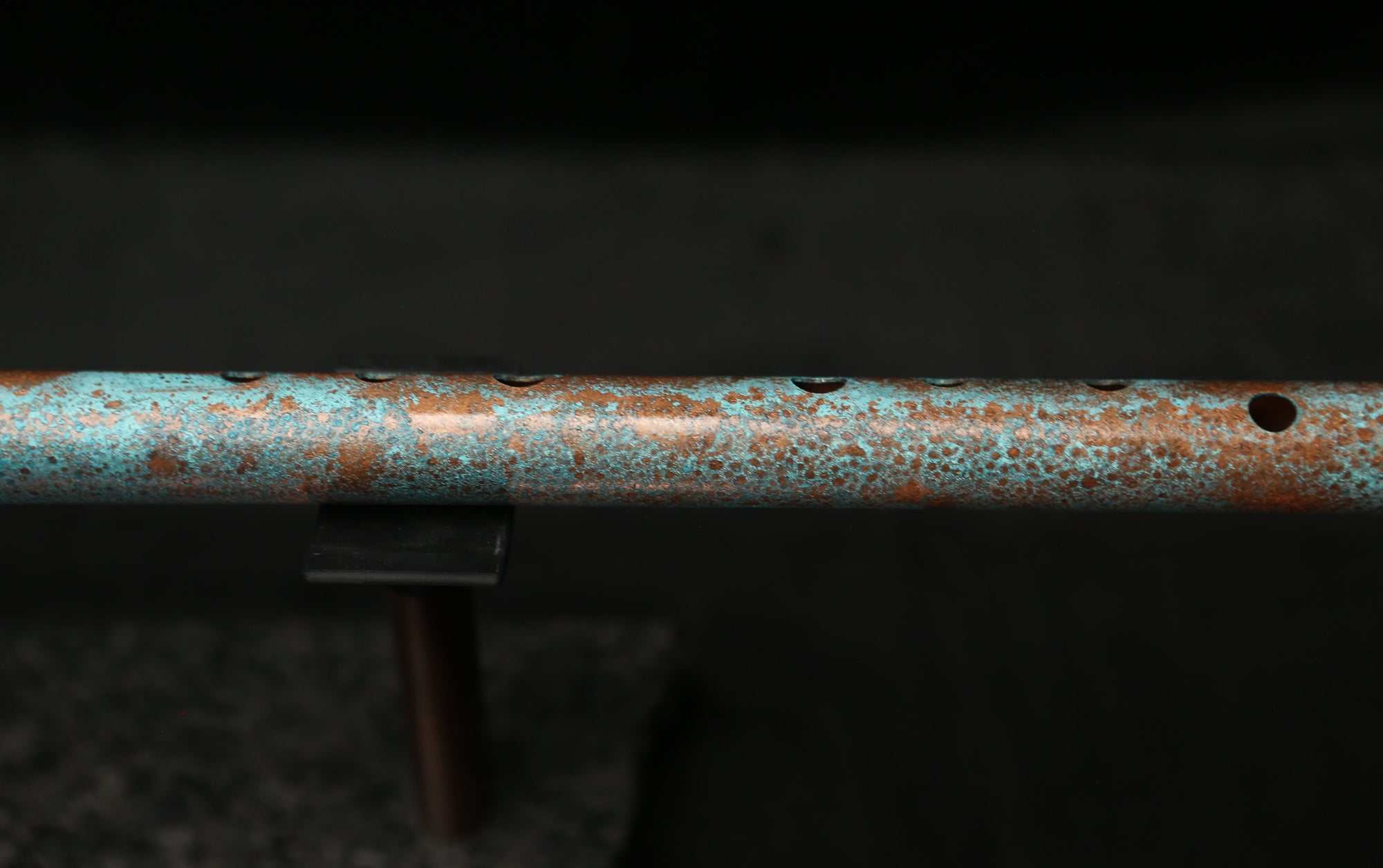 Low D Copper Flute #LDC0001 in Jeweled Relic