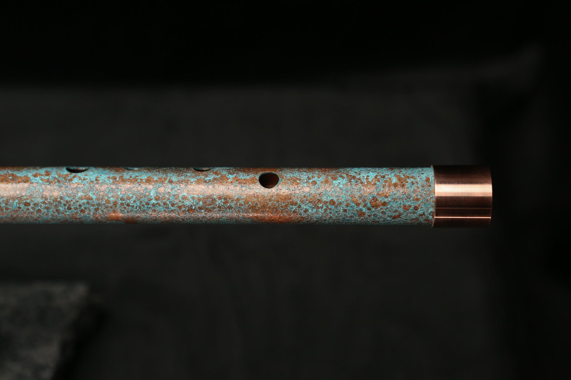 Low D Copper Flute #LDC0001 in Jeweled Relic