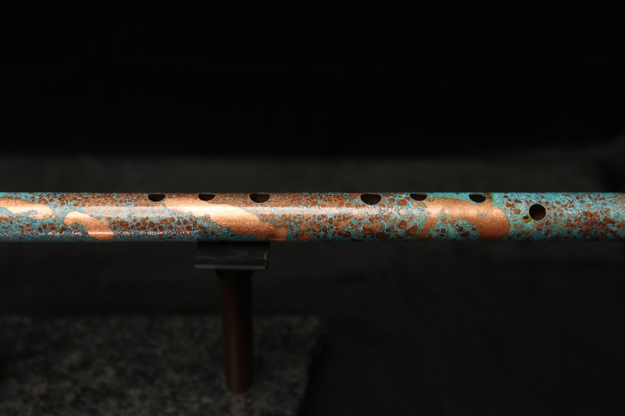 Low D Copper Flute #LDC0003 in Turquoise Reef