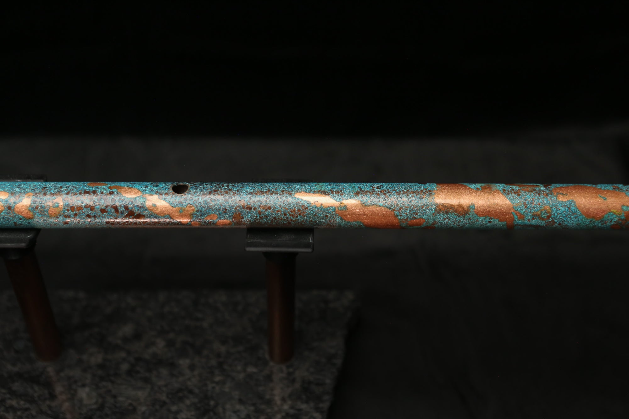 Low D Copper Flute #LDC0003 in Turquoise Reef