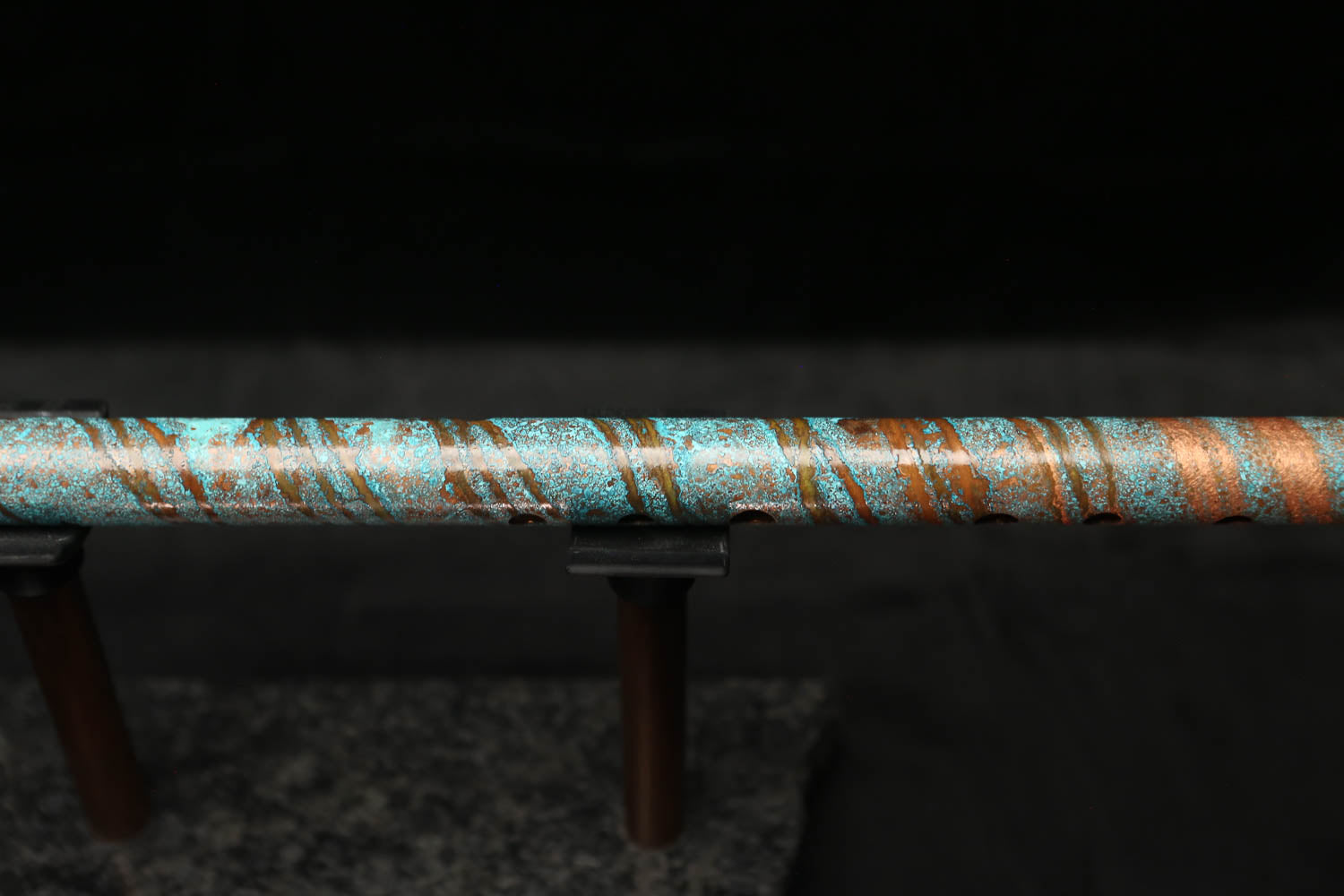 Low D Copper Flute #LDC0006 in Ocean Helix