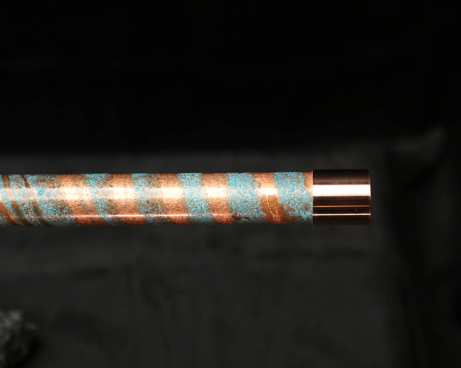 Low D Copper Flute #LDC0006 in Ocean Helix