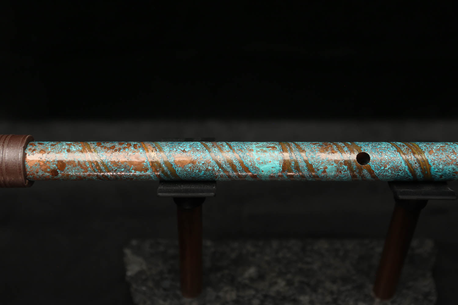 Low D Copper Flute #LDC0006 in Ocean Helix