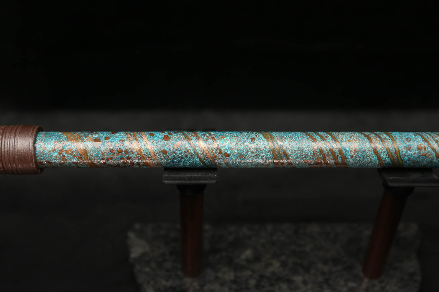 Low D Copper Flute #LDC0006 in Ocean Helix