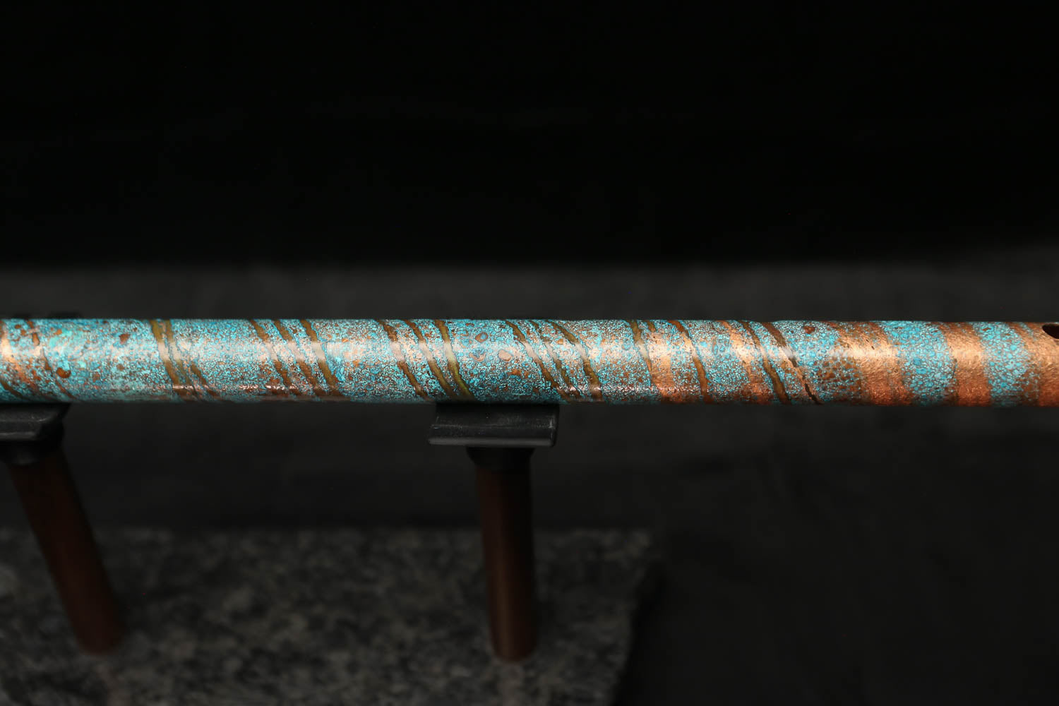 Low D Copper Flute #LDC0006 in Ocean Helix