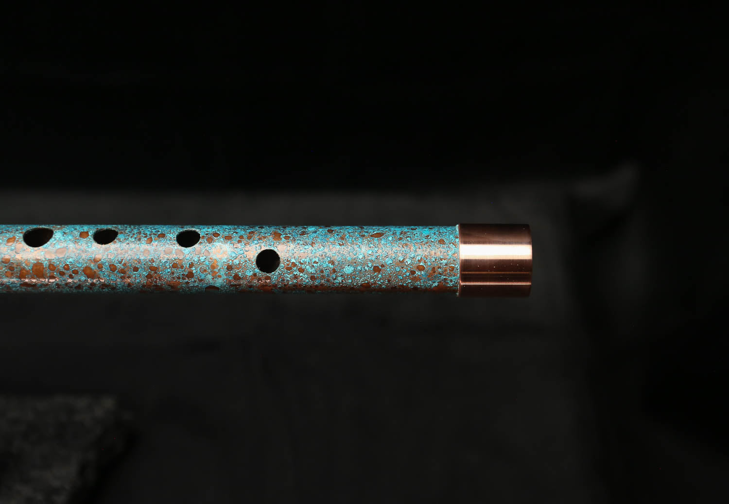 Low D Copper Flute #LDC0008 in Ocean Tide