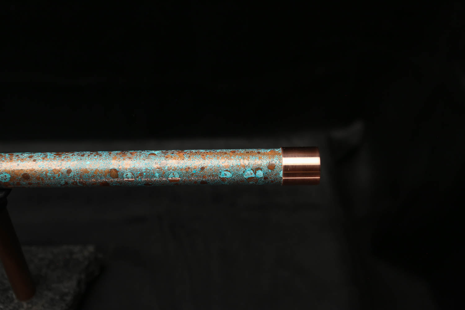 Low D Copper Flute #LDC0008 in Ocean Tide