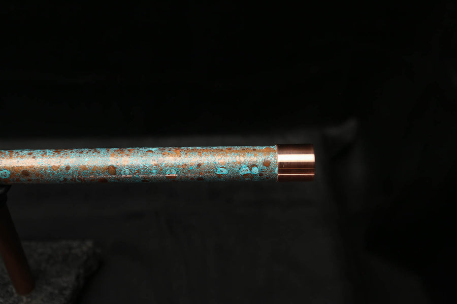 Low D Copper Flute #LDC0008 in Ocean Tide