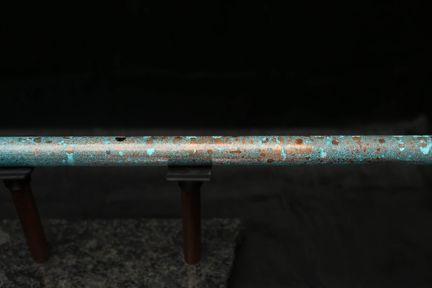 Low D Copper Flute #LDC0008 in Ocean Tide