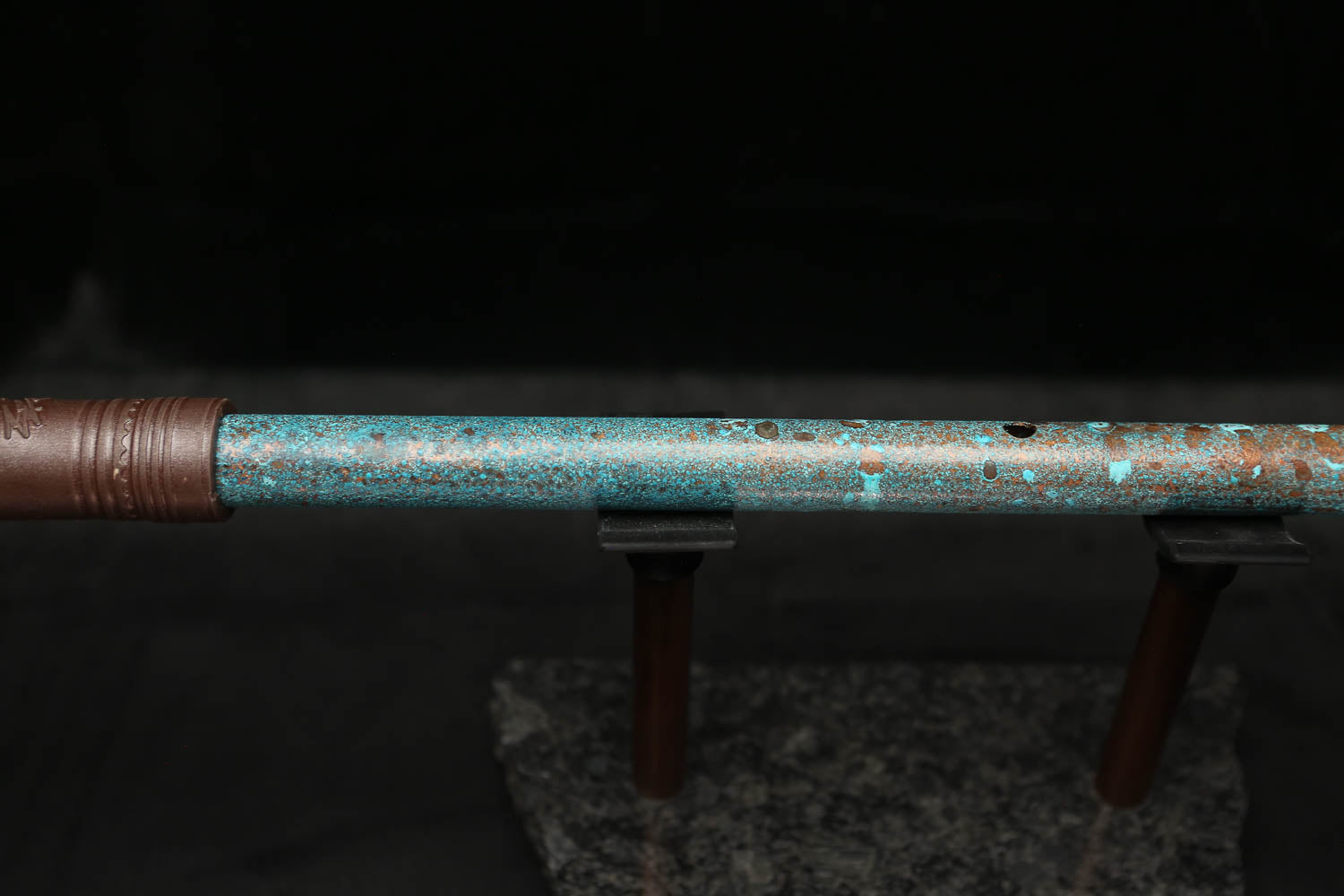 Low D Copper Flute #LDC0008 in Ocean Tide