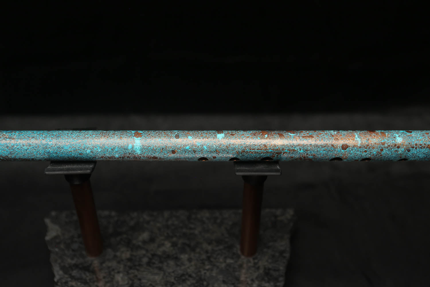 Low D Copper Flute #LDC0008 in Ocean Tide
