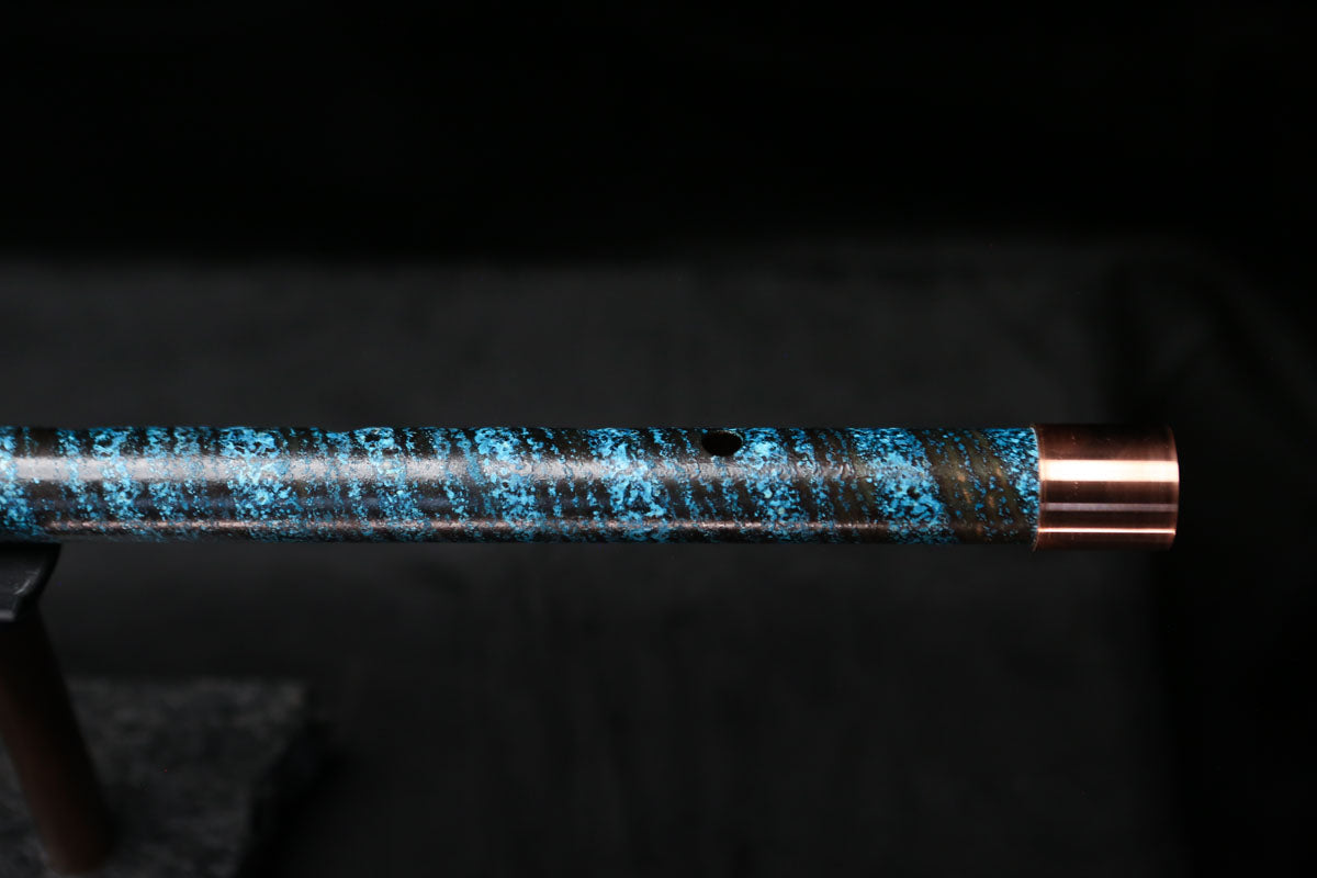 Low D Copper Flute #LDC0009 in Ocean Spiral
