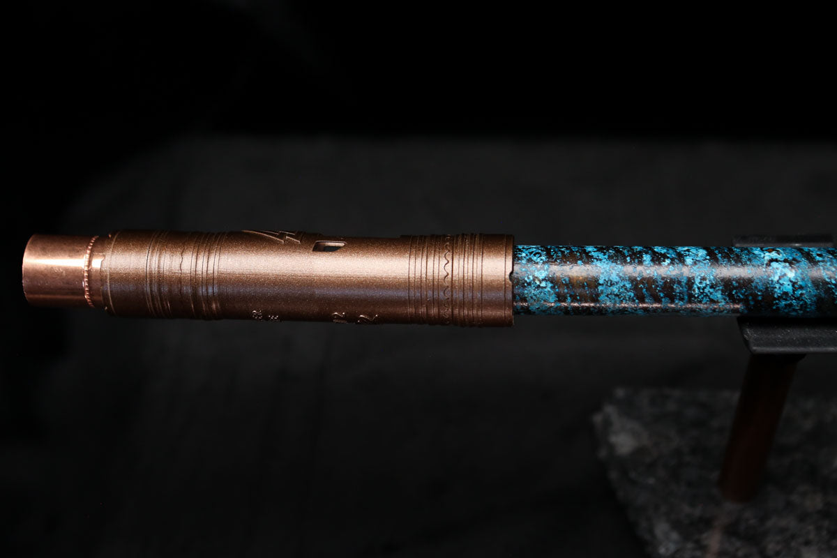 Low D Copper Flute #LDC0009 in Ocean Spiral