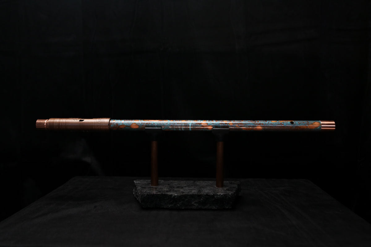 Low D Copper Flute #LDC0010 in Blue Ocean Reef