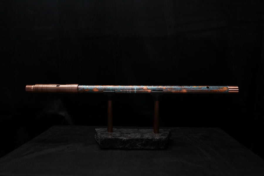 Low D Copper Flute #LDC0010 in Blue Ocean Reef