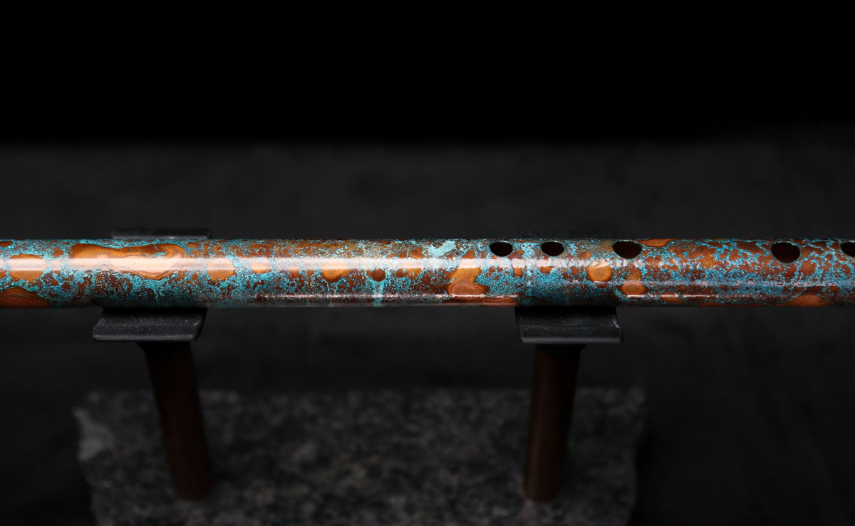 Low D Copper Flute #LDC0010 in Blue Ocean Reef