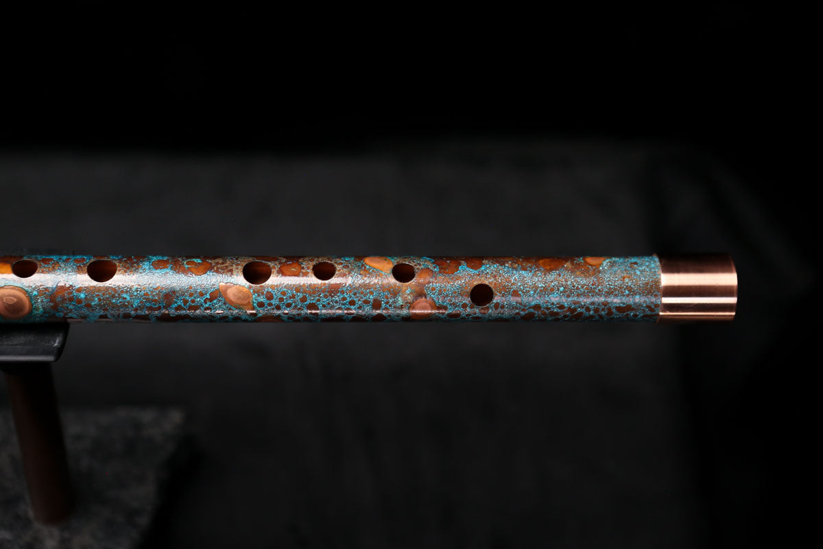 Low D Copper Flute #LDC0011 in Blue Ocean Reef