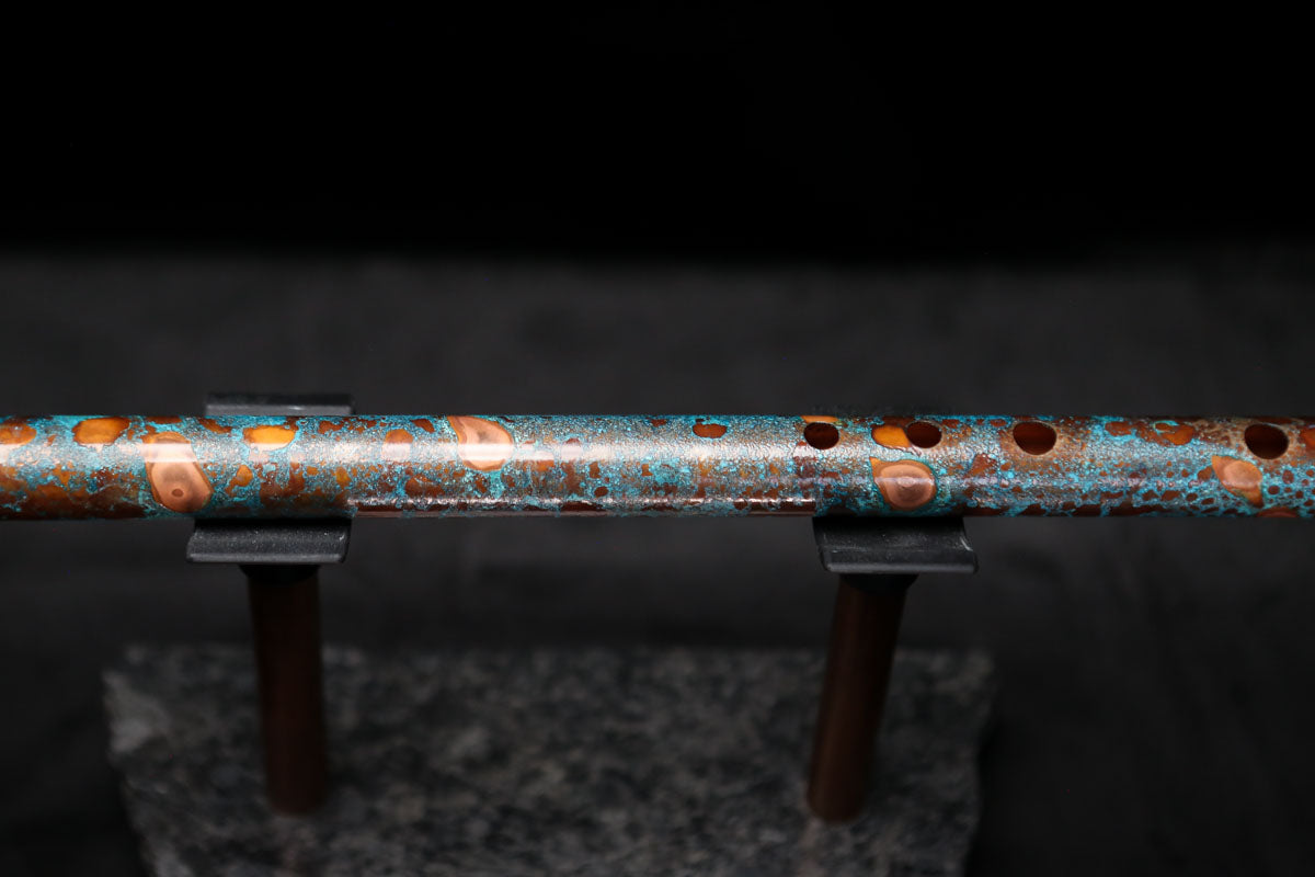 Low D Copper Flute #LDC0011 in Blue Ocean Reef