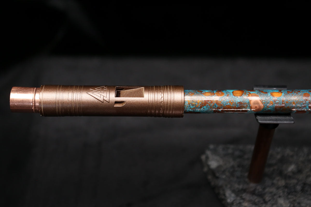Low D Copper Flute #LDC0011 in Blue Ocean Reef
