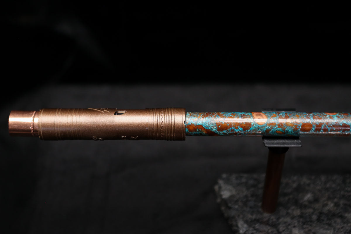 Low D Copper Flute #LDC0011 in Blue Ocean Reef