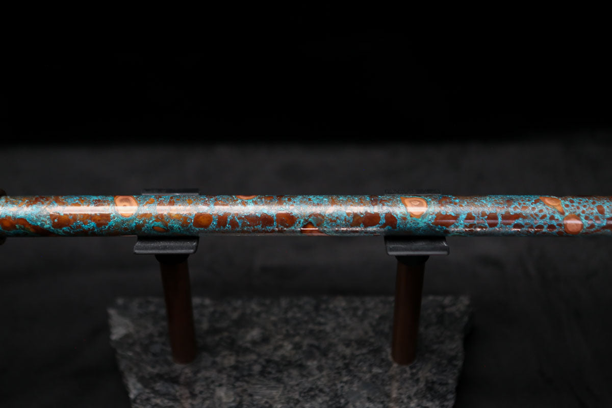 Low D Copper Flute #LDC0011 in Blue Ocean Reef
