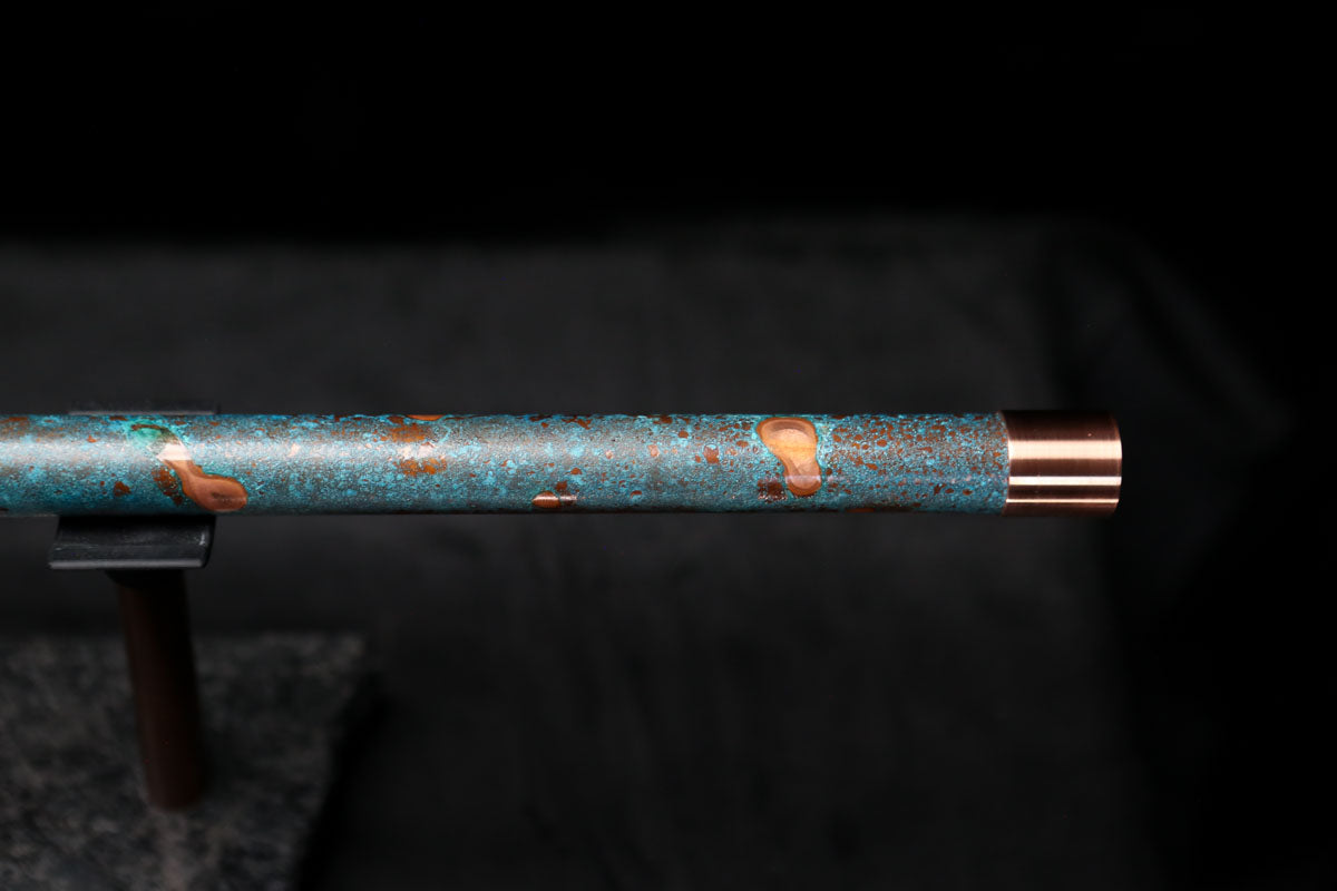 Low D Copper Flute #LDC0011 in Blue Ocean Reef