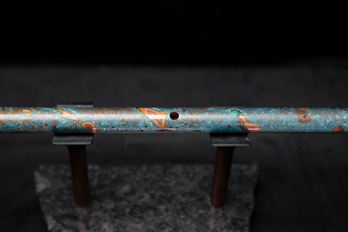 Low D Copper Flute #LDC0011 in Blue Ocean Reef