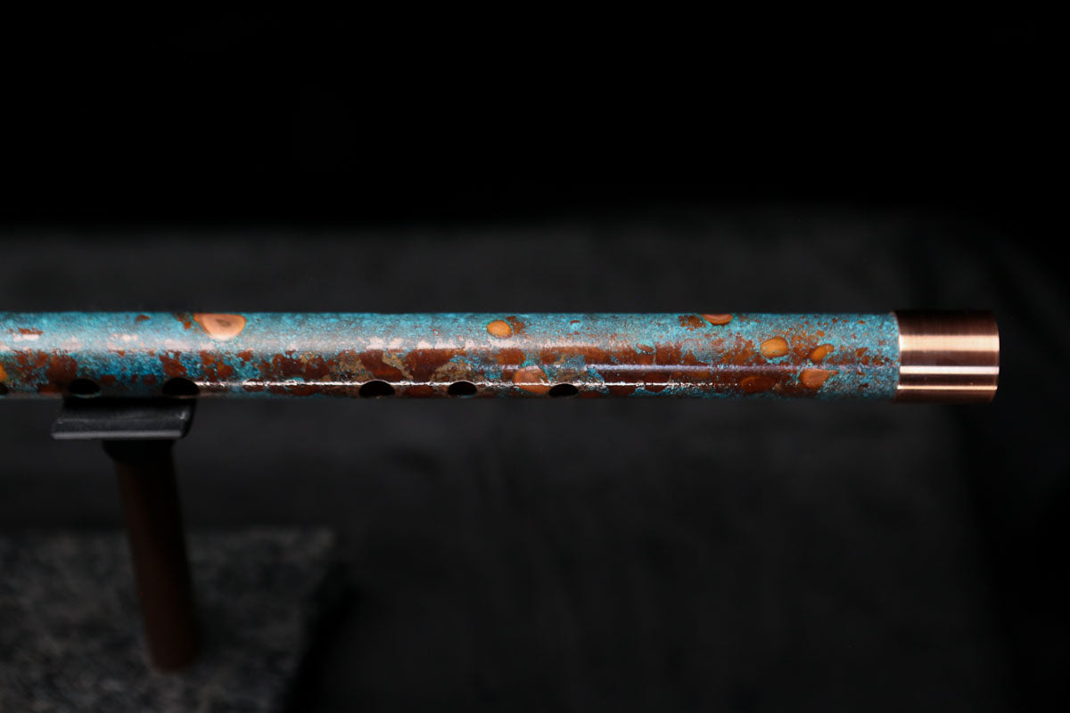Low D Copper Flute #LDC0011 in Blue Ocean Reef