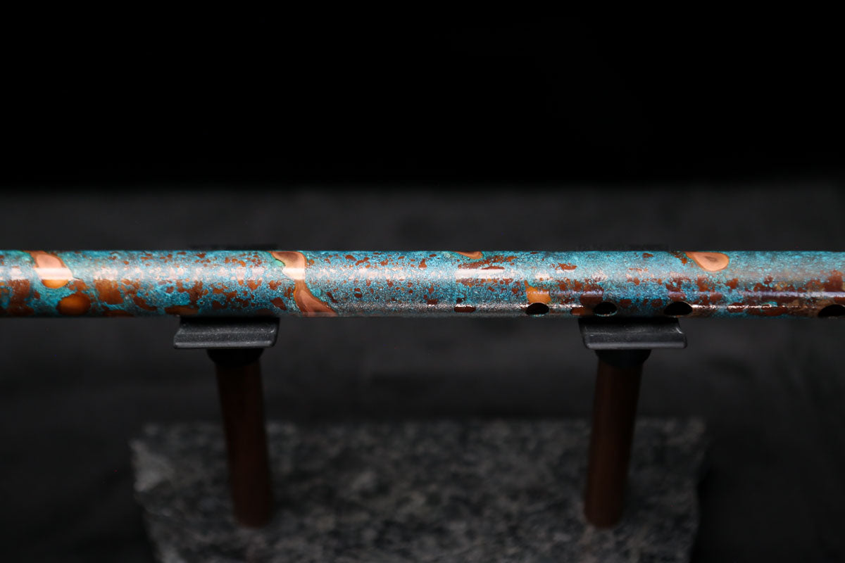 Low D Copper Flute #LDC0011 in Blue Ocean Reef