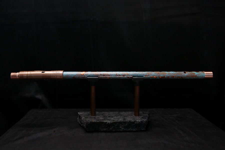 Low D Copper Flute #LDC0012 in Blue Ocean Reef