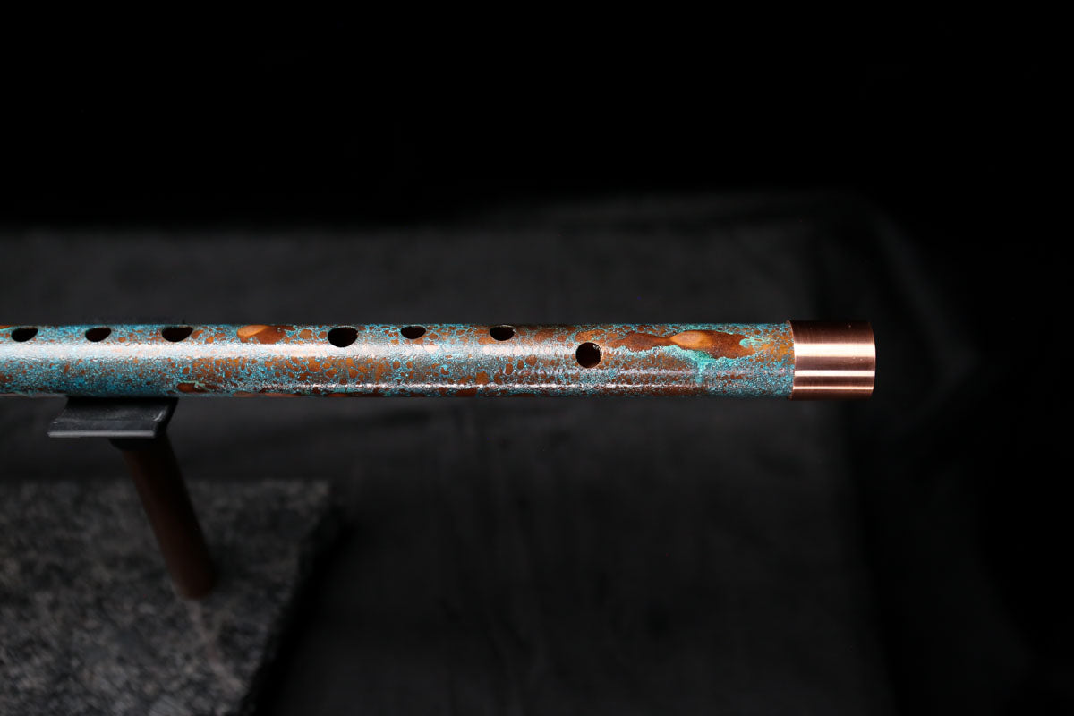 Low D Copper Flute #LDC0012 in Blue Ocean Reef