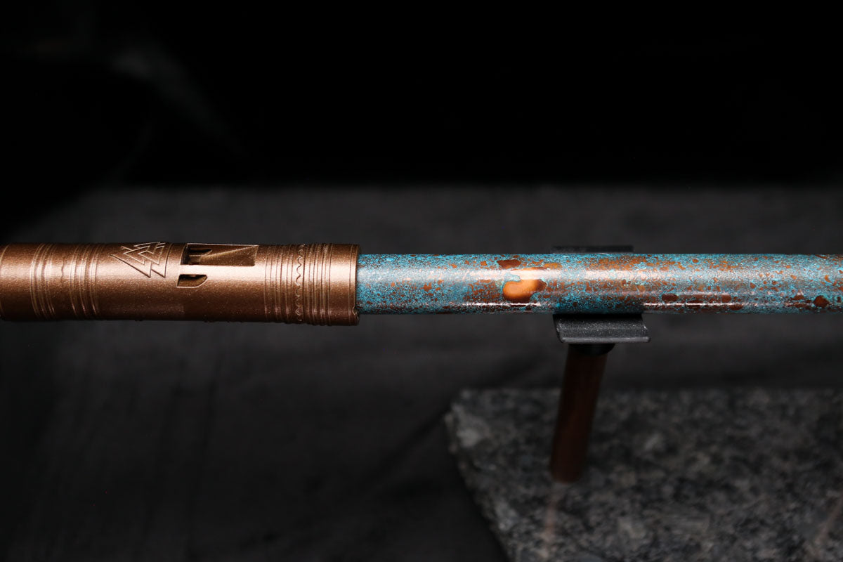 Low D Copper Flute #LDC0012 in Blue Ocean Reef
