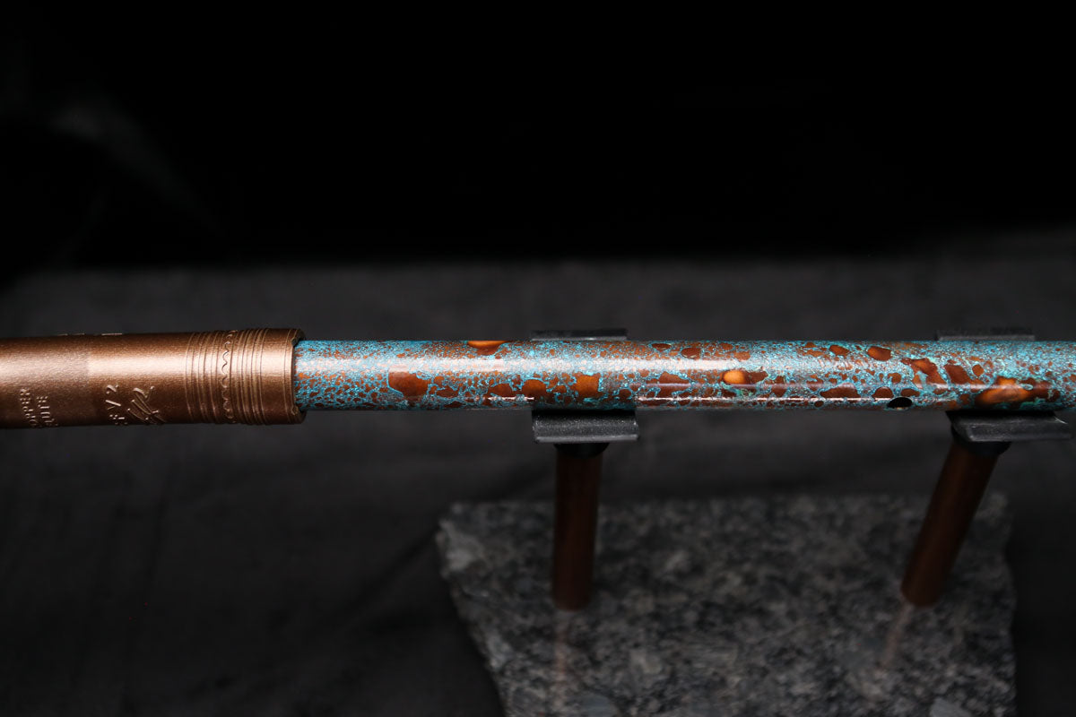 Low D Copper Flute #LDC0012 in Blue Ocean Reef