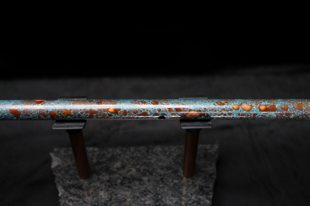 Low D Copper Flute #LDC0012 in Blue Ocean Reef