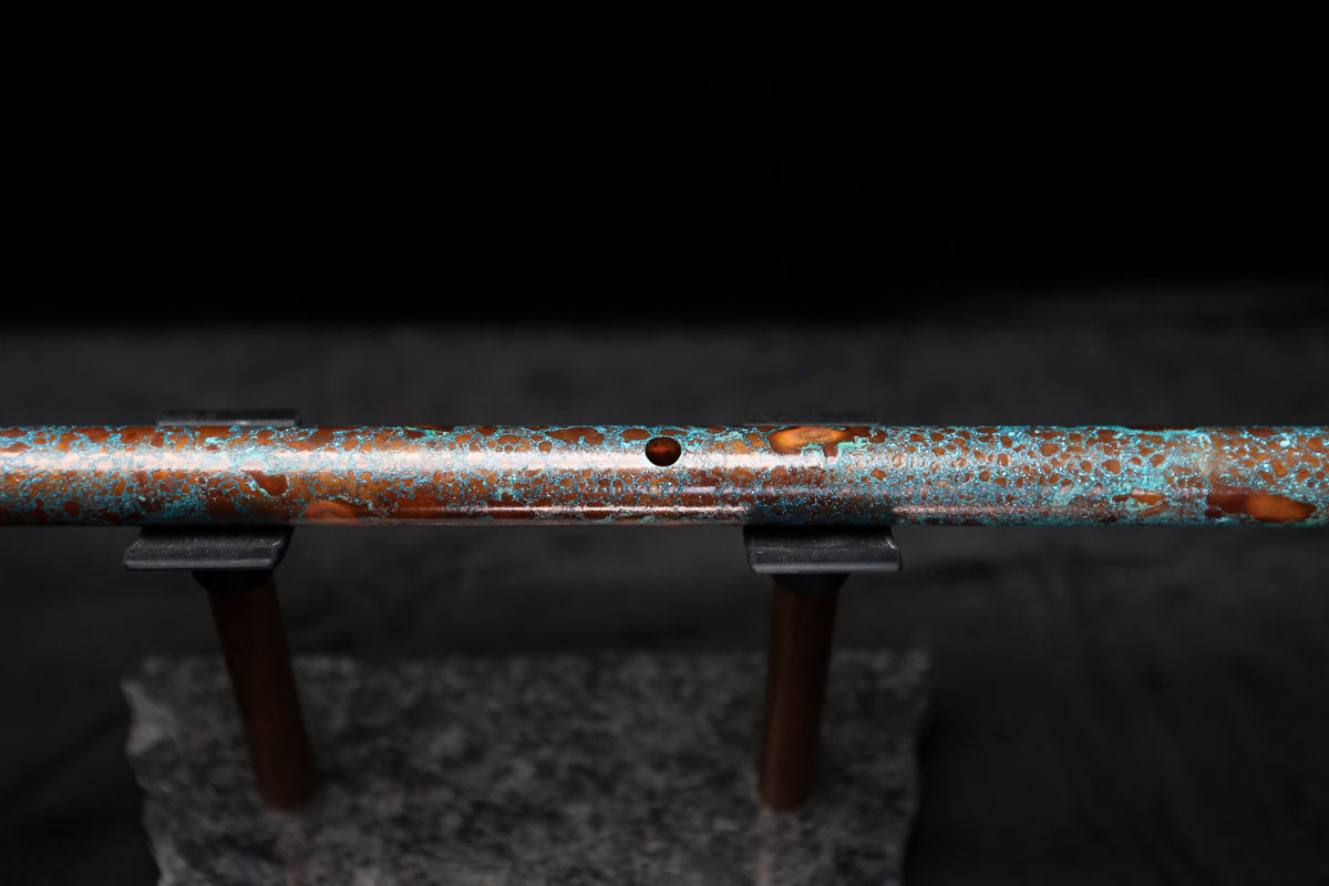 Low D Copper Flute #LDC0012 in Blue Ocean Reef