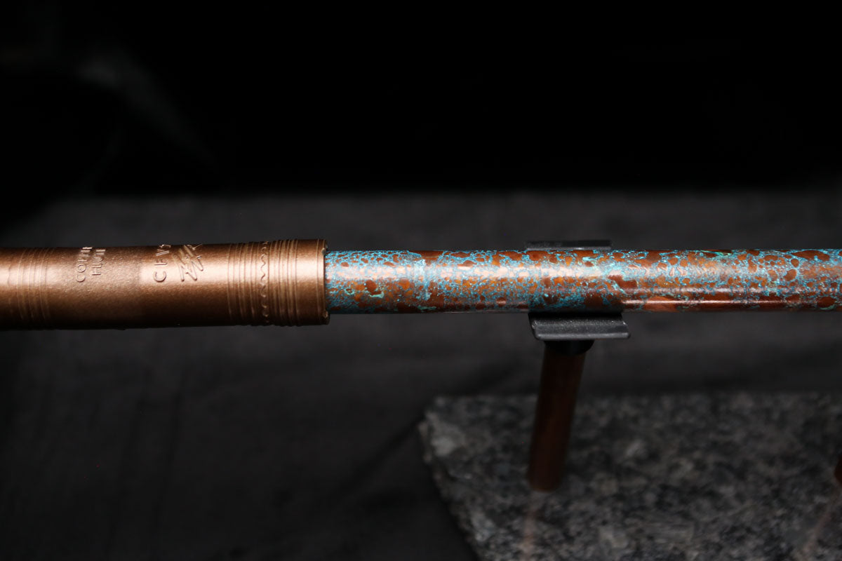 Low D Copper Flute #LDC0012 in Blue Ocean Reef