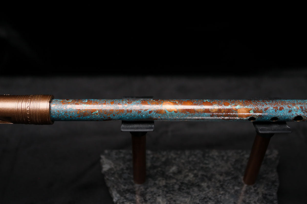 Low D Copper Flute #LDC0012 in Blue Ocean Reef